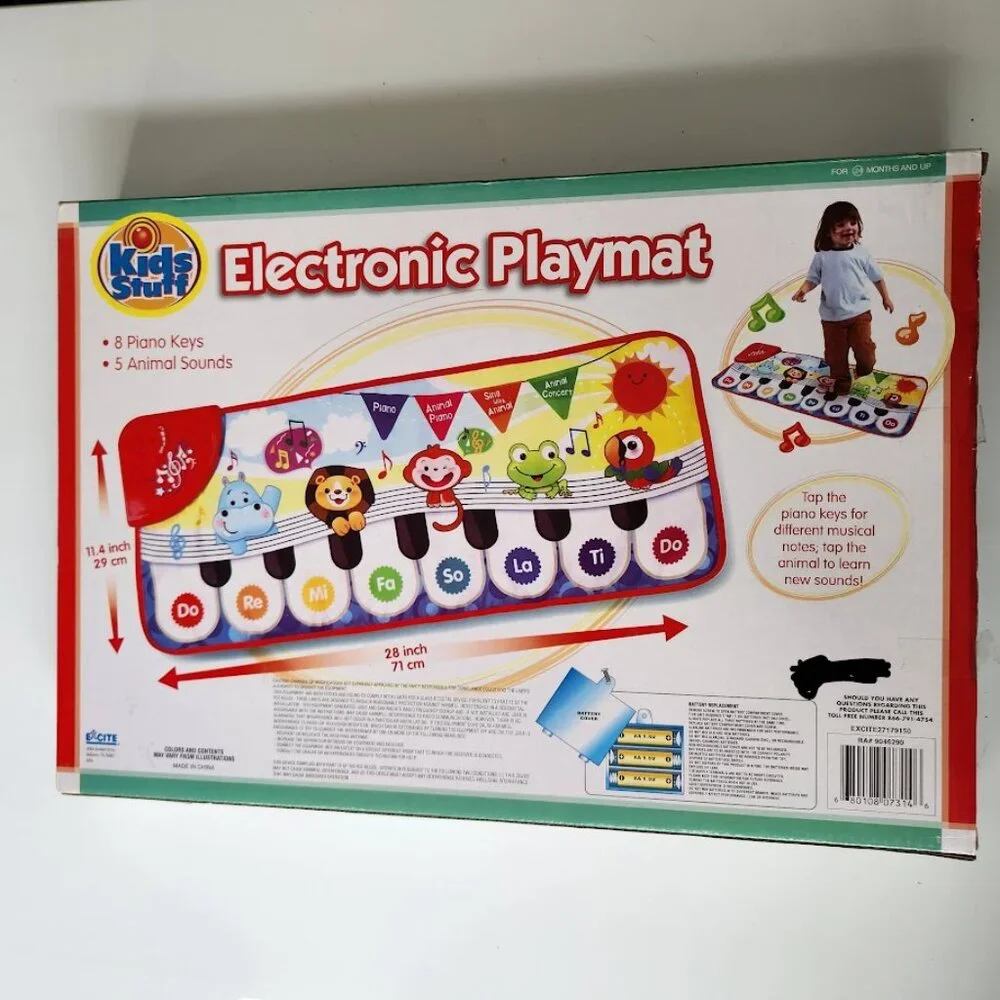 New Musical Piano Mat For Toddlers Electronic Floor Keyboard Playmat With Animal
